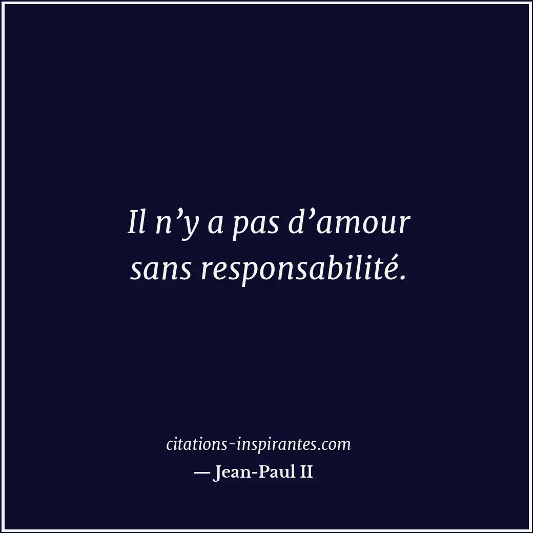 Citation de Jean-Paul II