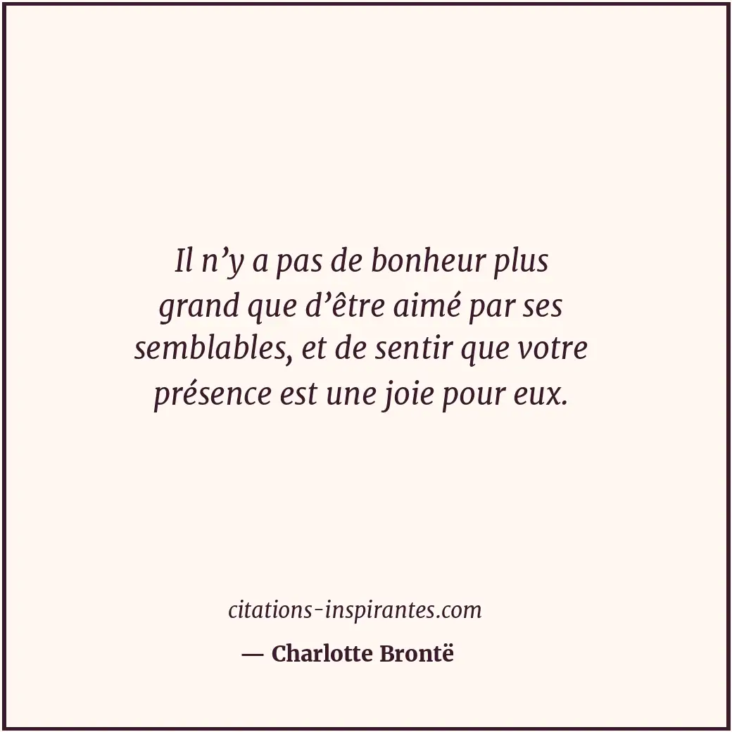 Citation de Charlotte Brontë