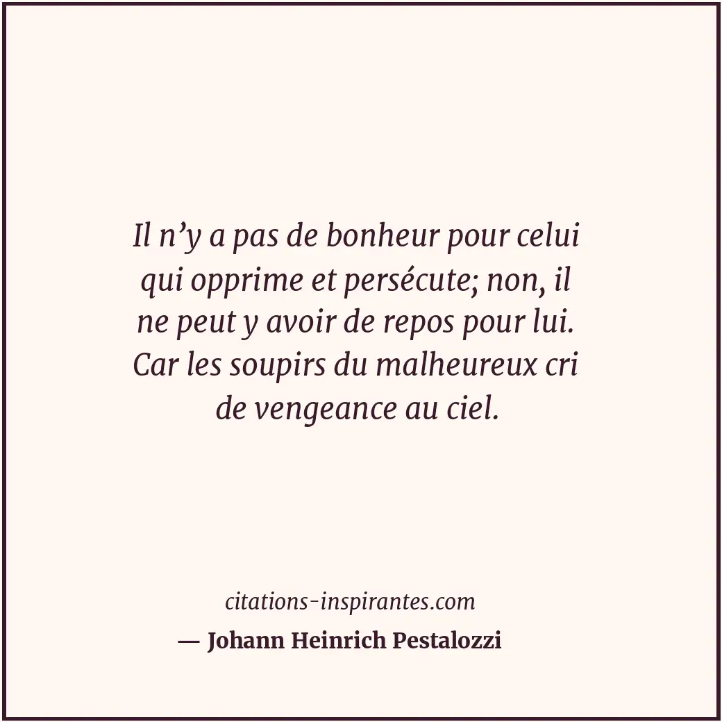 Citation de Johann Heinrich Pestalozzi