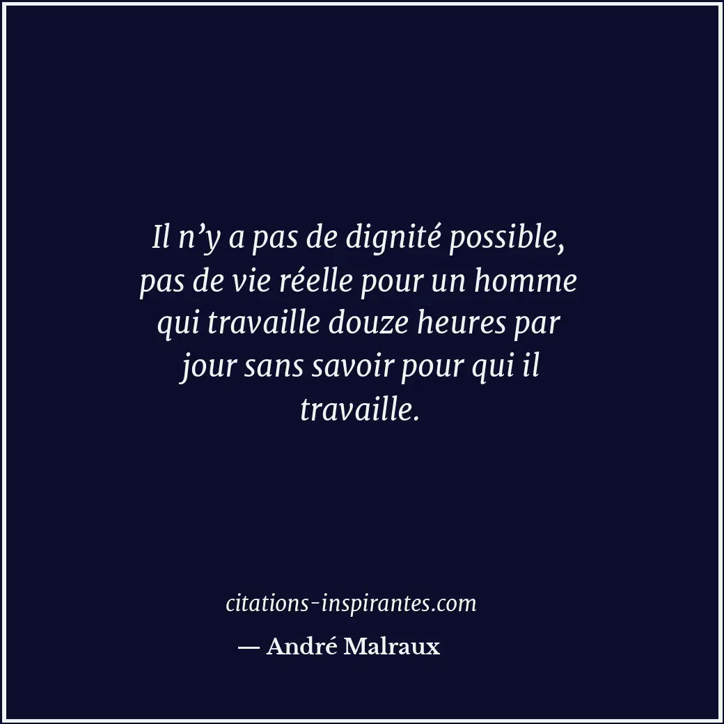 Citation de André Malraux