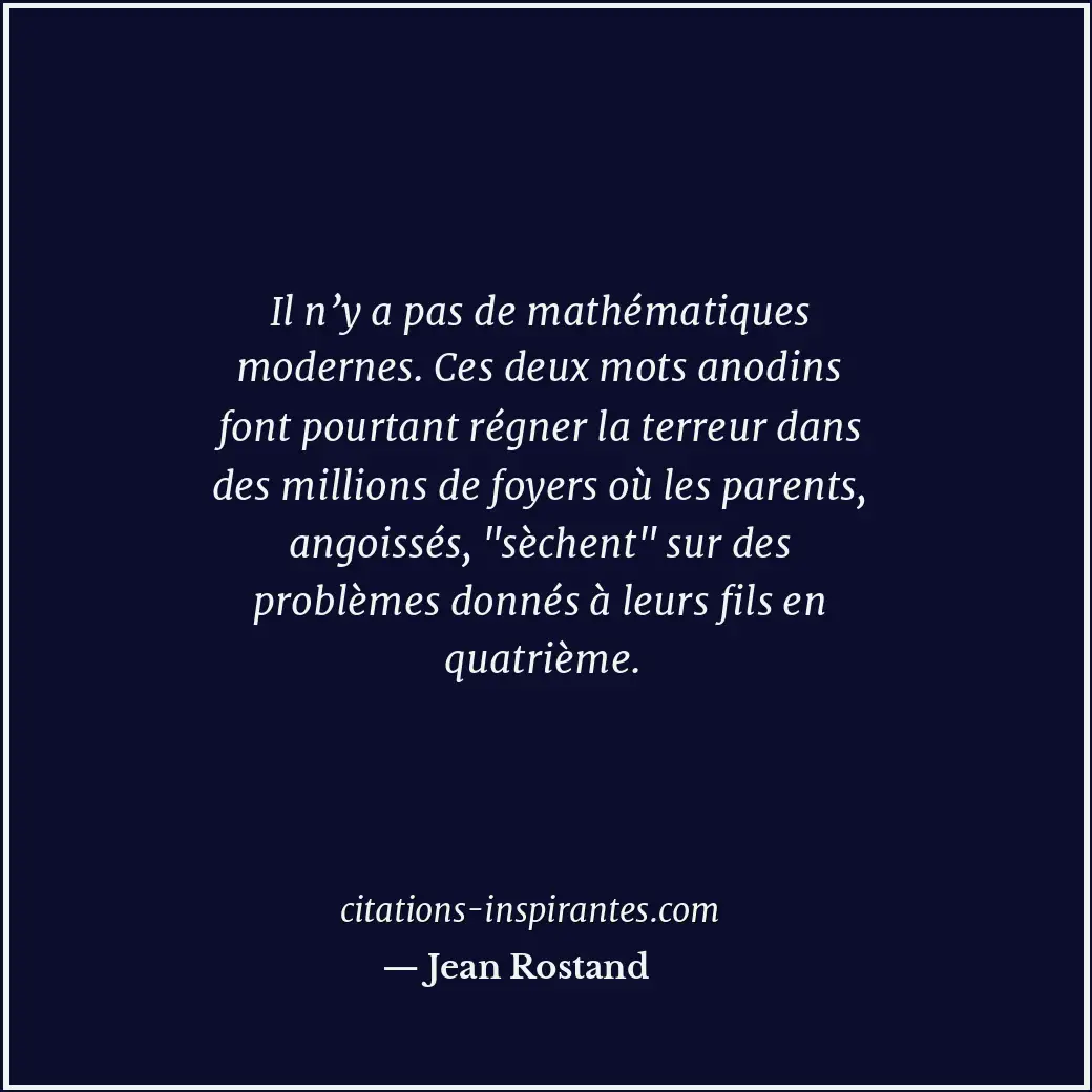 Citation de Jean Rostand