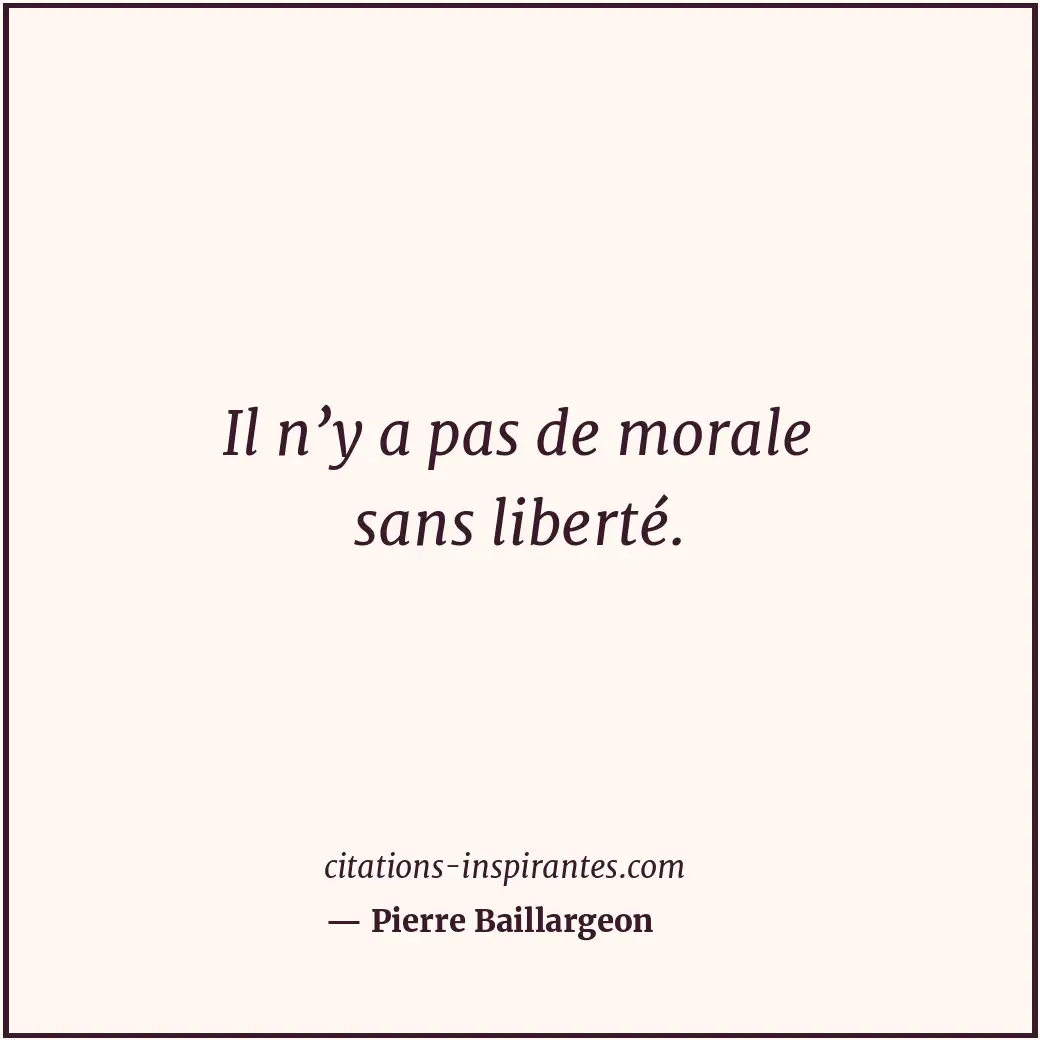 Citation de Pierre Baillargeon