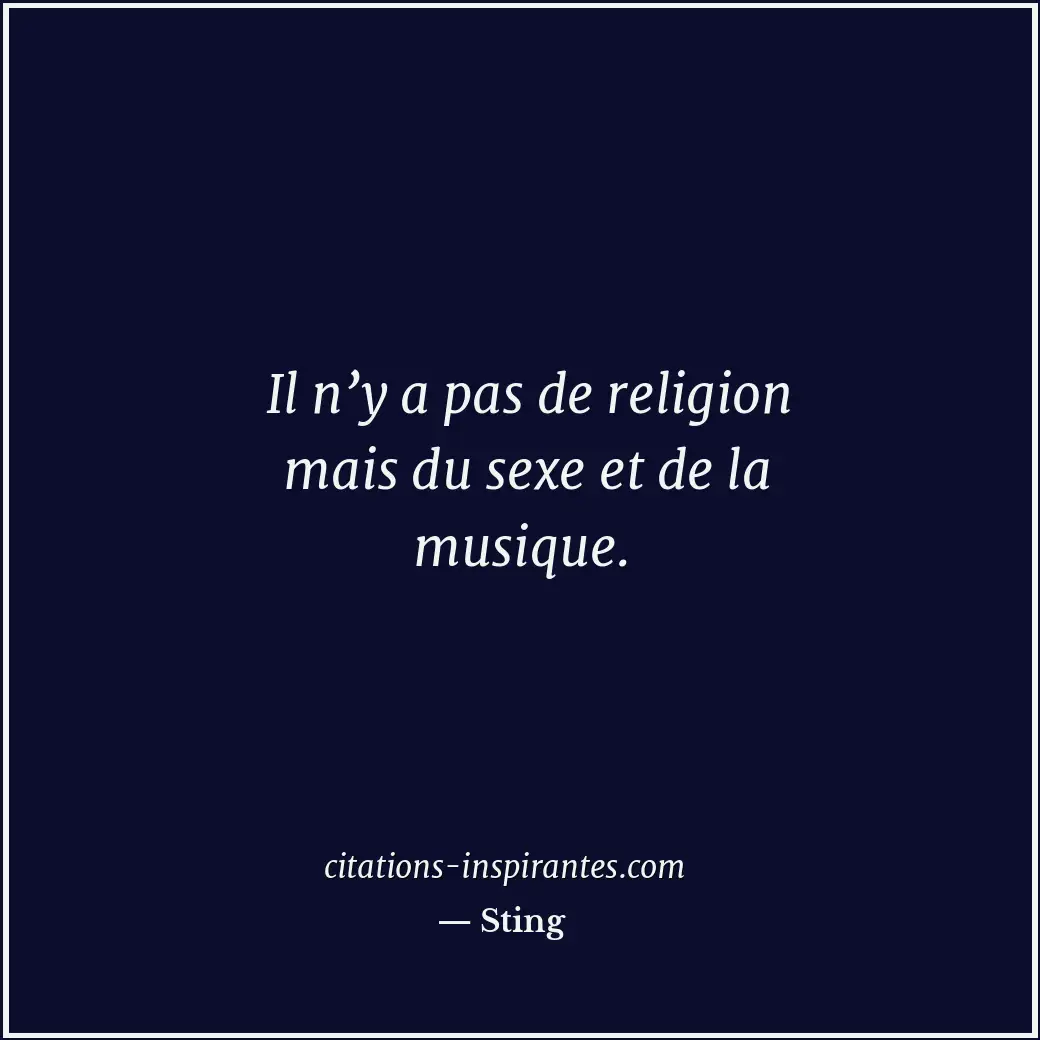 Citation de Sting