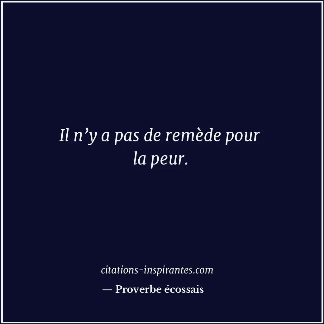 Citation de Proverbe écossais