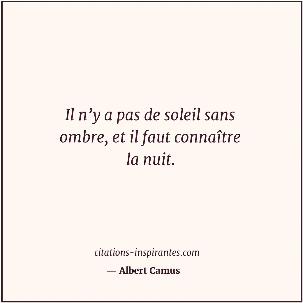 Citation de Albert Camus