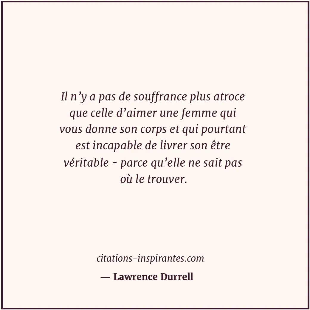 Citation de Lawrence Durrell