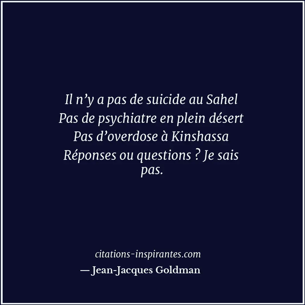 Citation de Jean-Jacques Goldman