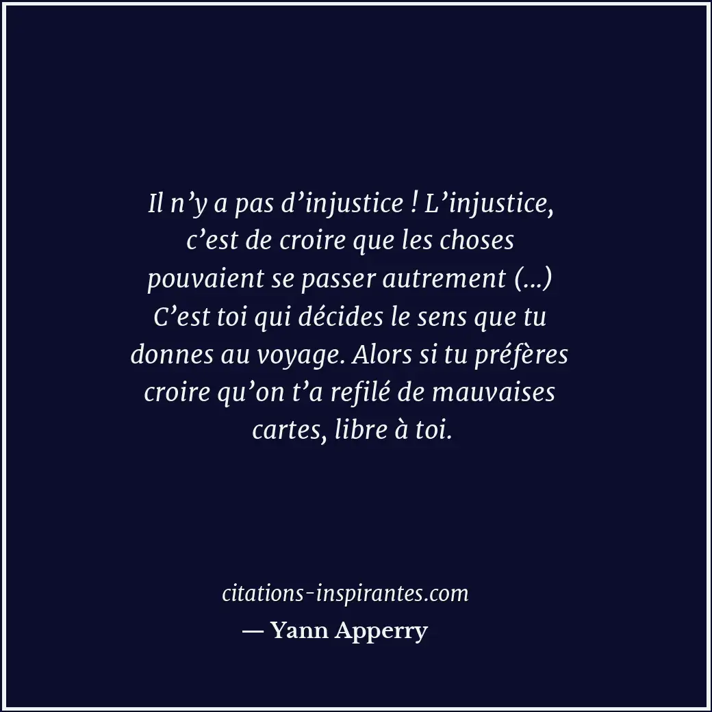 Citation de Yann Apperry