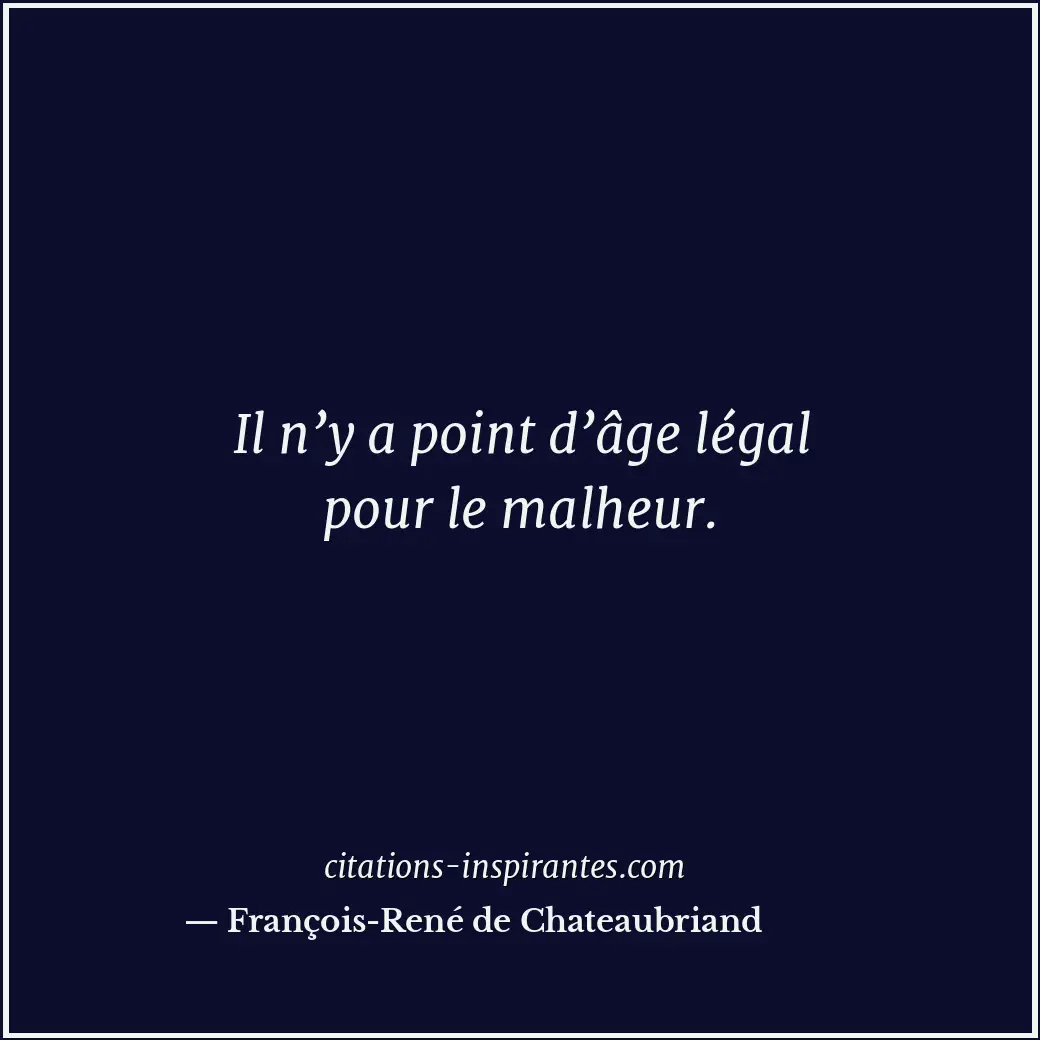 Citation de François-René de Chateaubriand