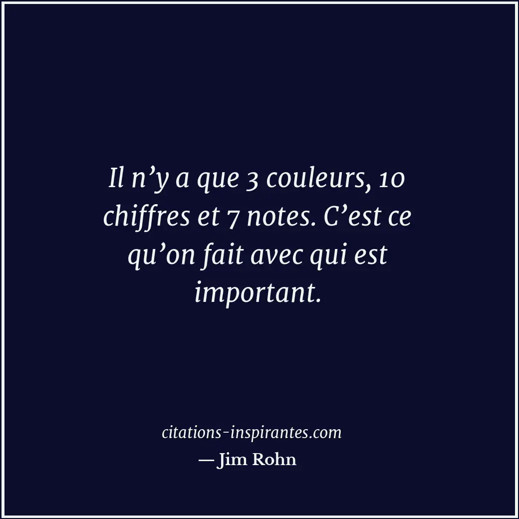 Citation de Jim Rohn