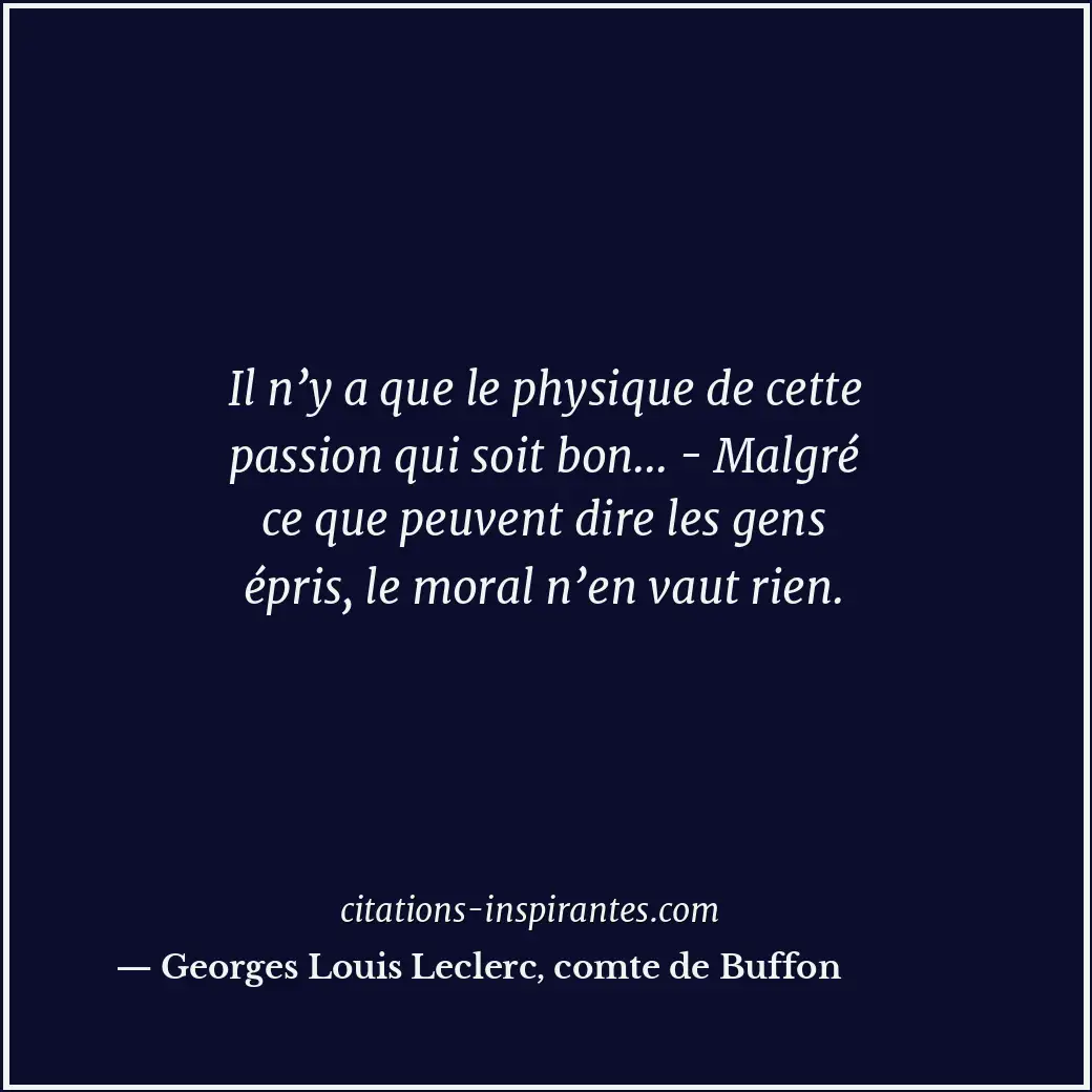 Citation de Georges Louis Leclerc, comte de Buffon