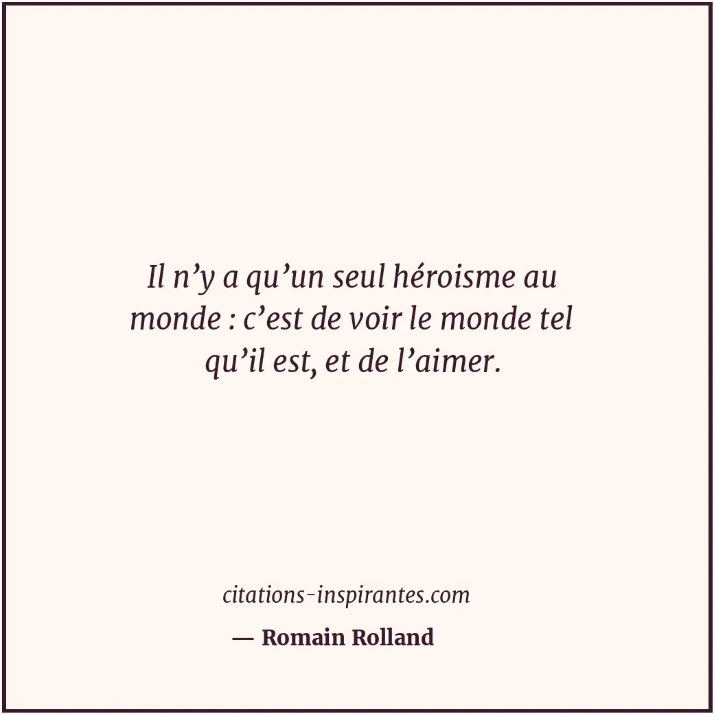 Citation de Romain Rolland