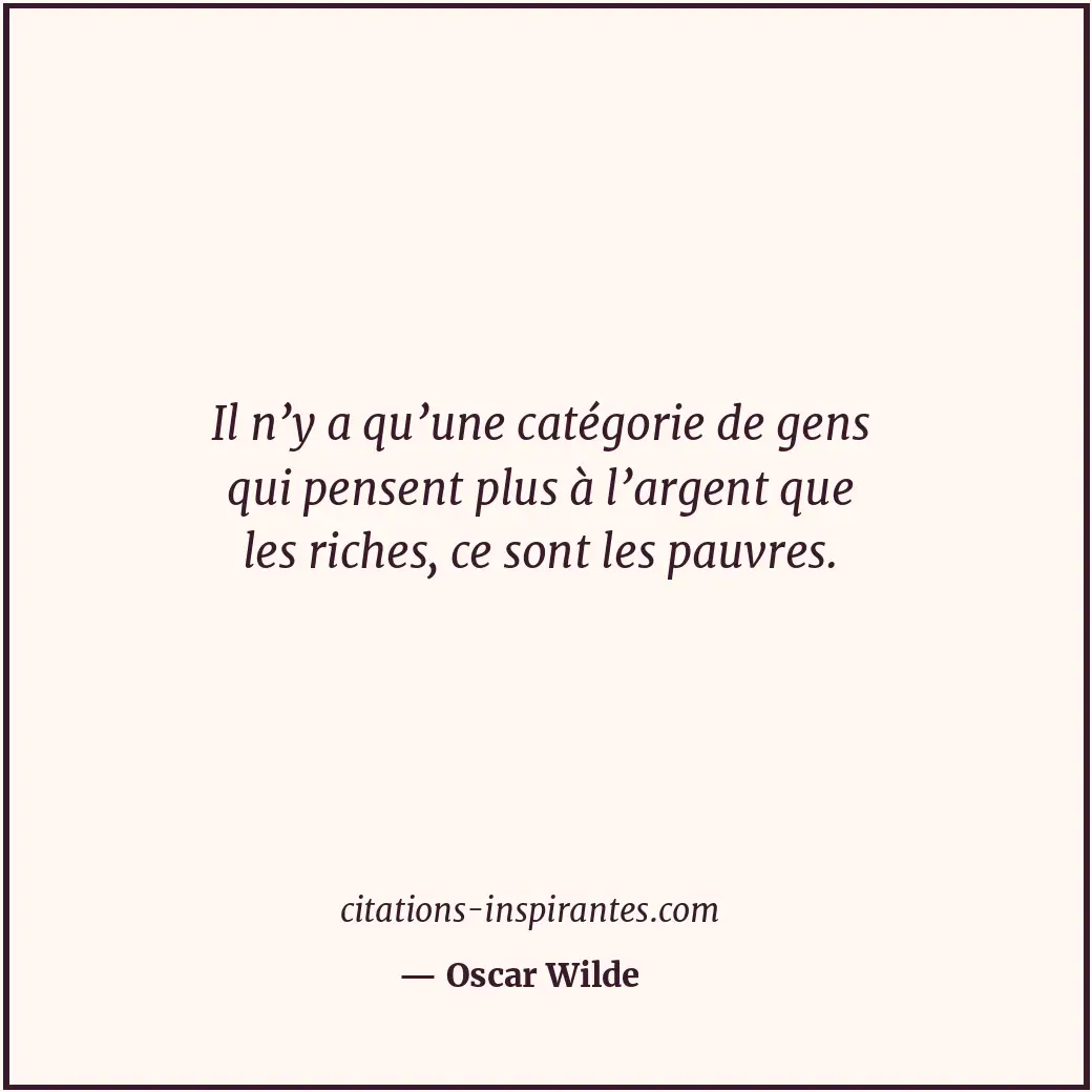 Citation de Oscar Wilde