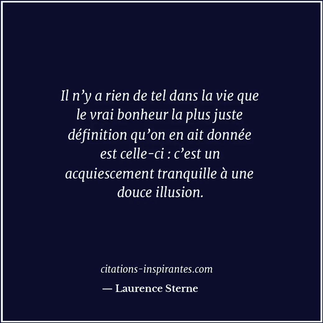 Citation de Laurence Sterne