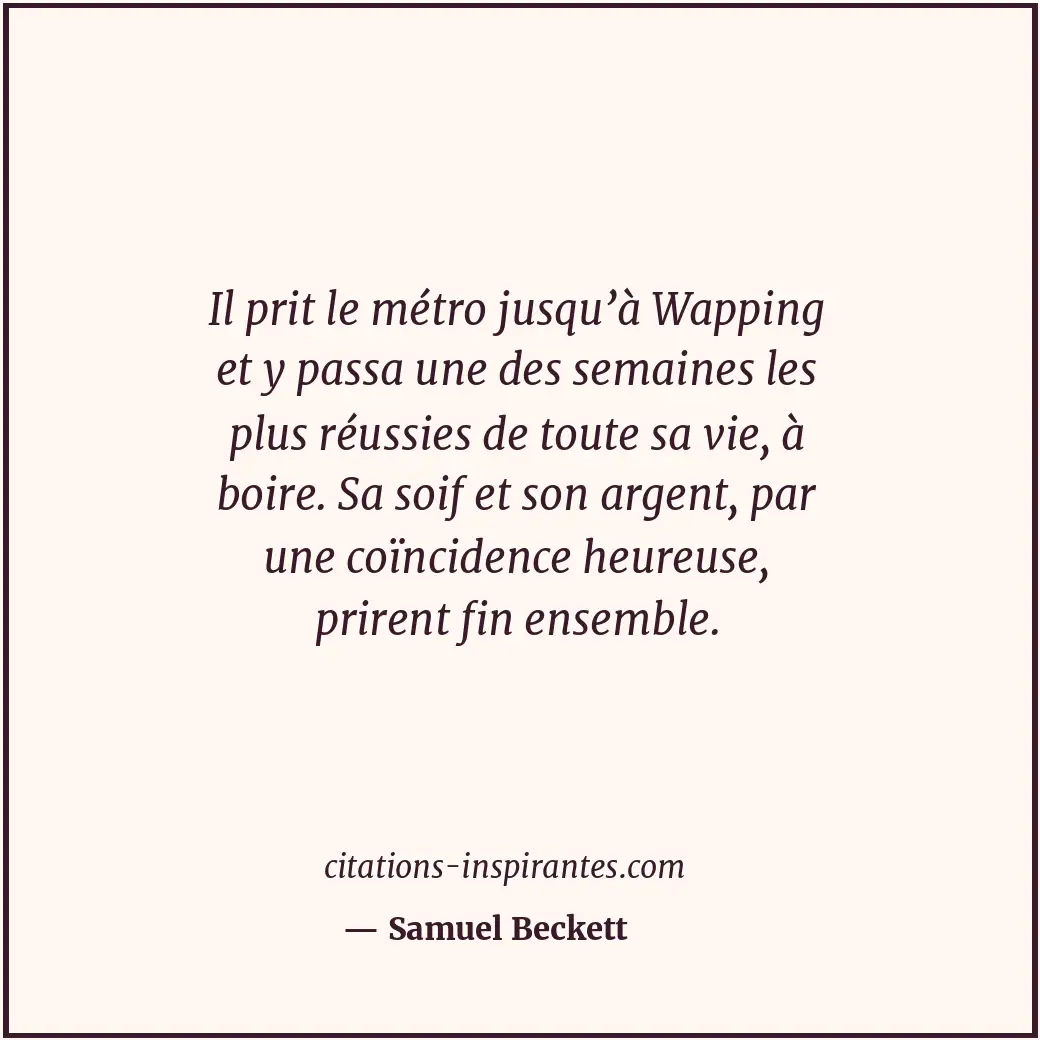 Citation de Samuel Beckett