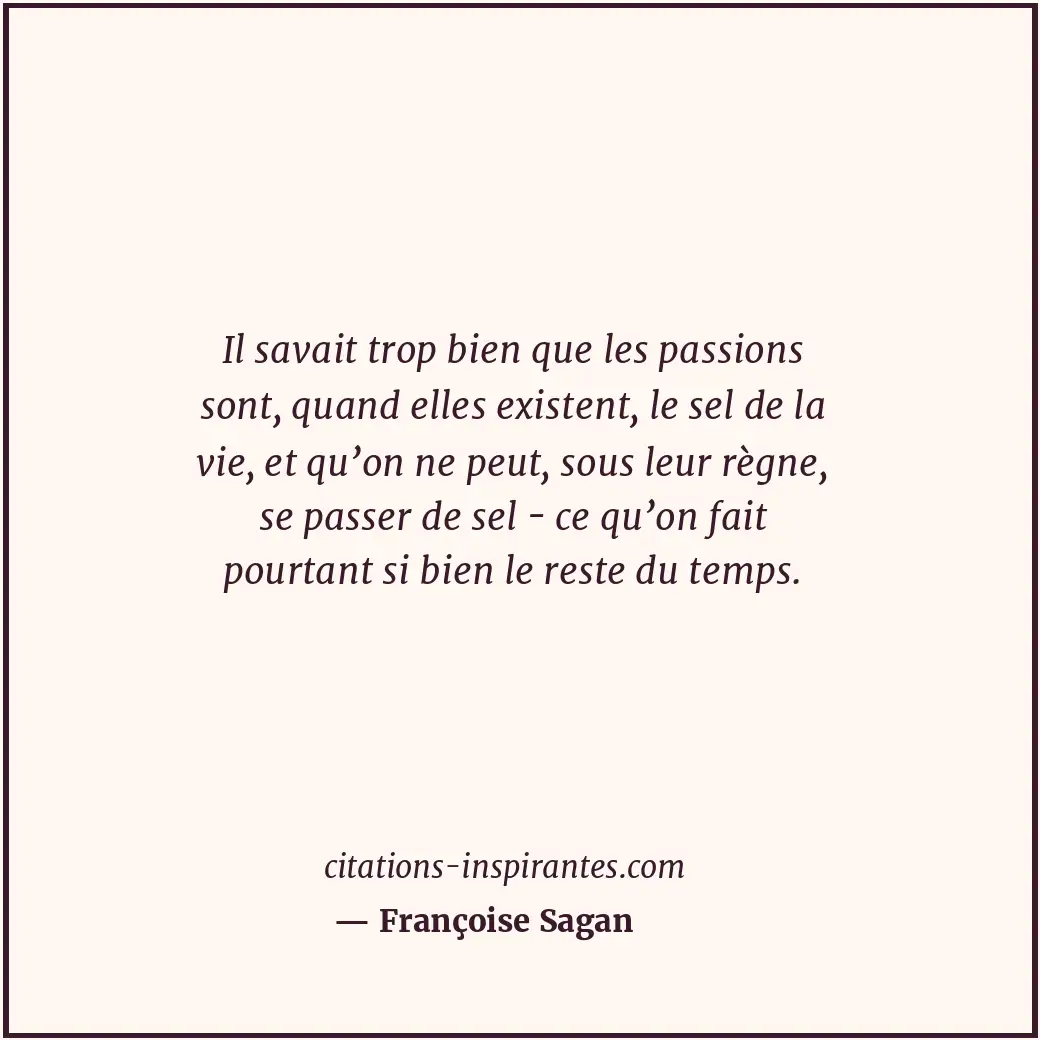 Citation de Françoise Sagan