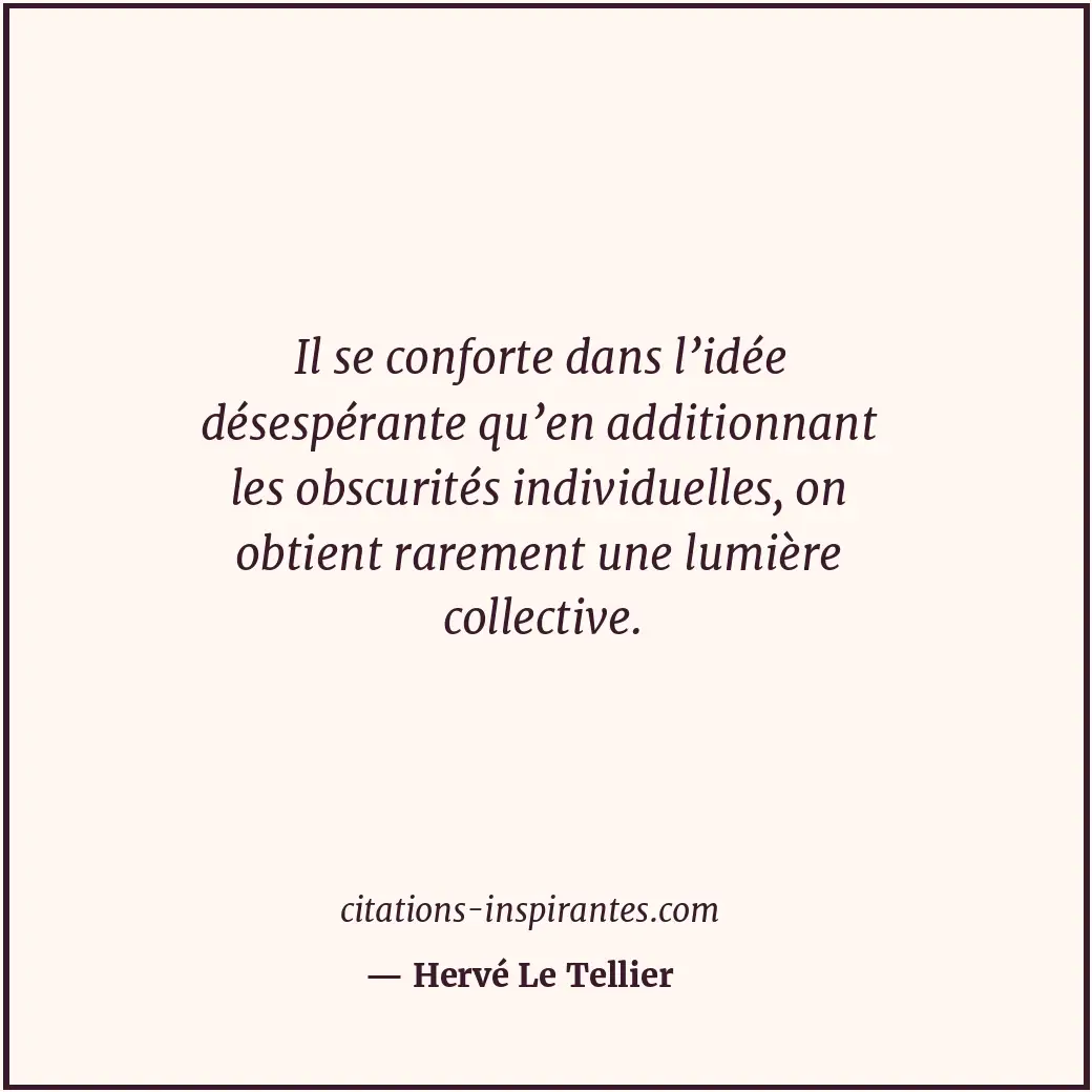 Citation de Hervé Le Tellier