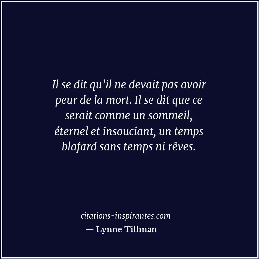 Citation de Lynne Tillman
