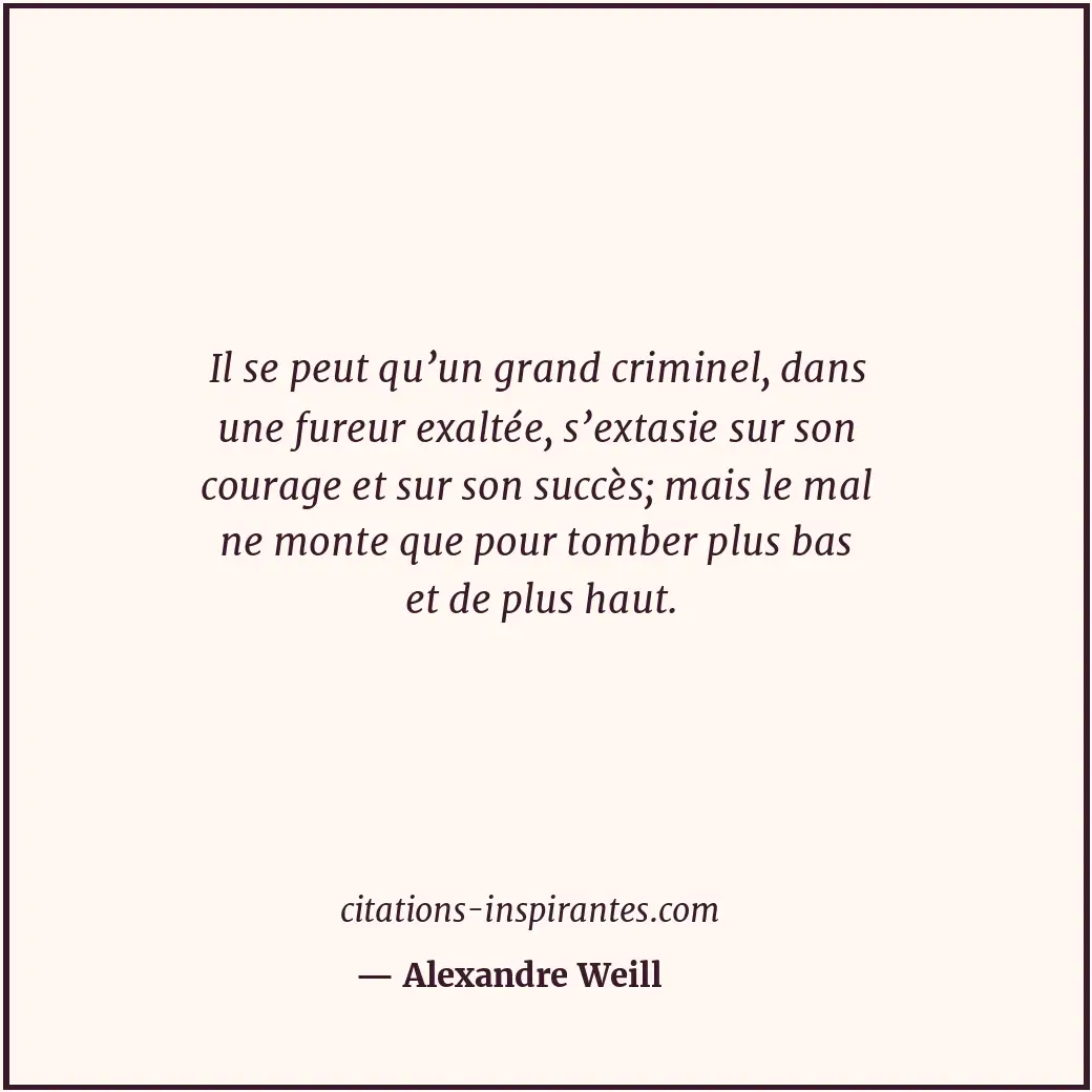 Citation de Alexandre Weill