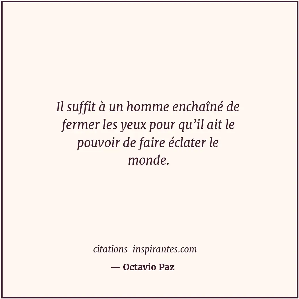 Citation de Octavio Paz
