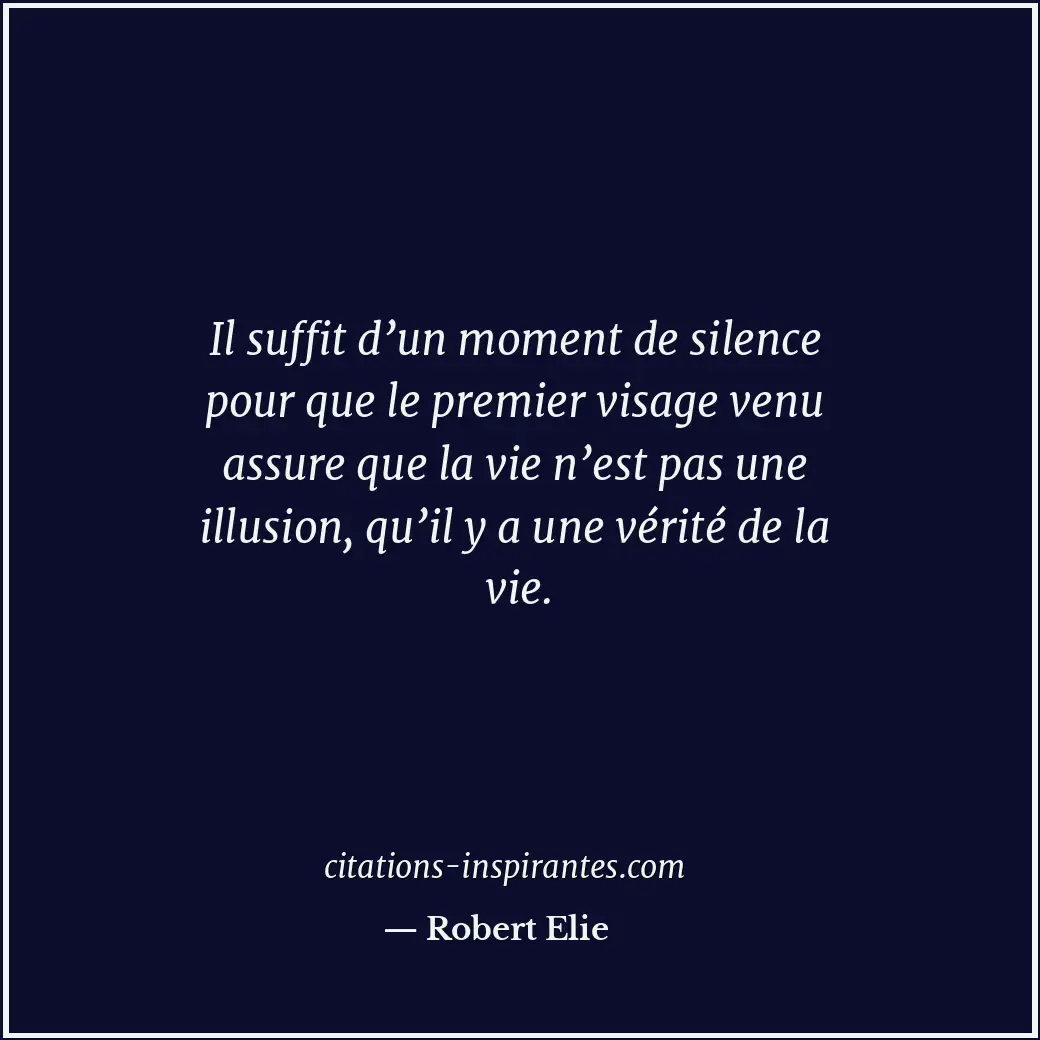 Citation de Robert Elie