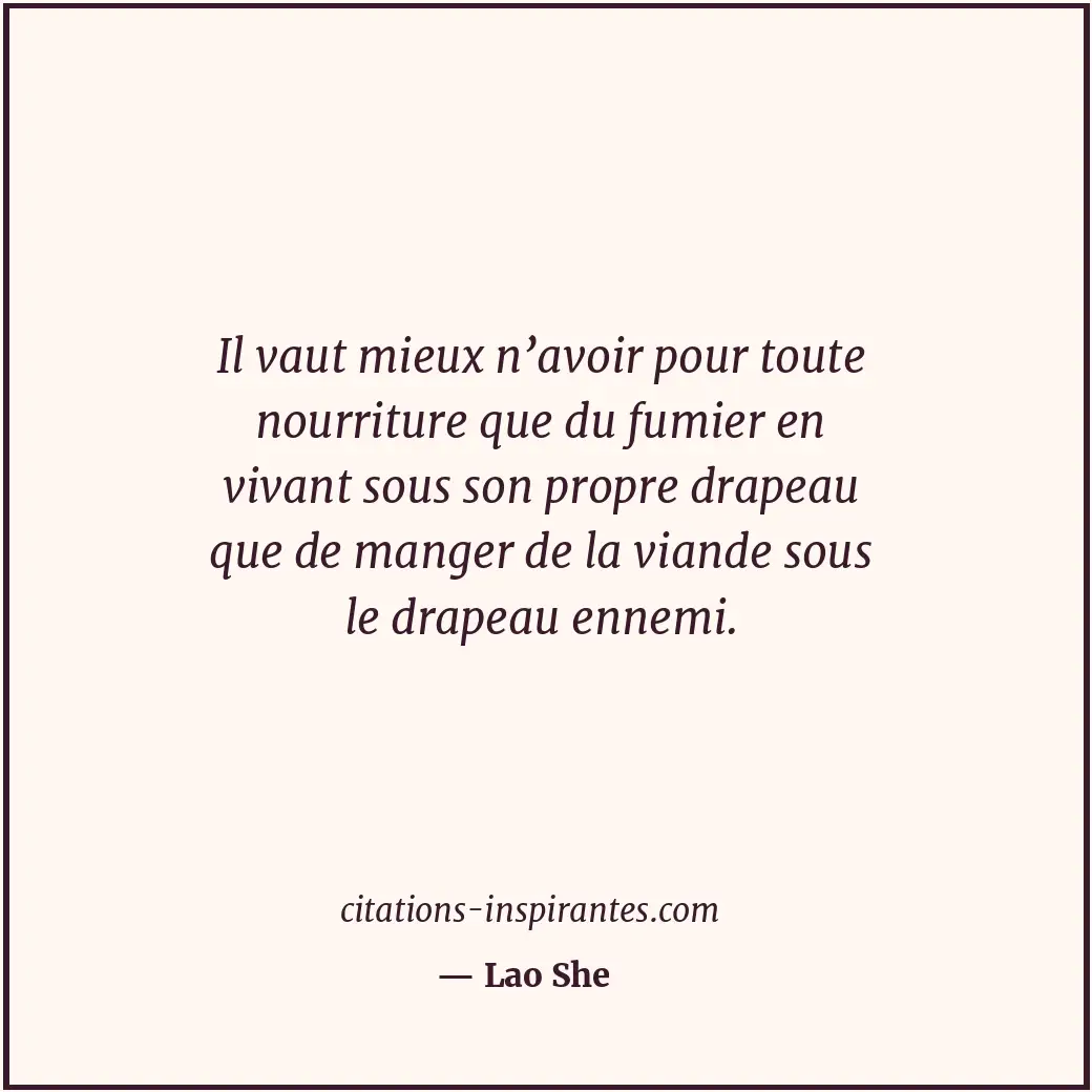 Citation de Lao She