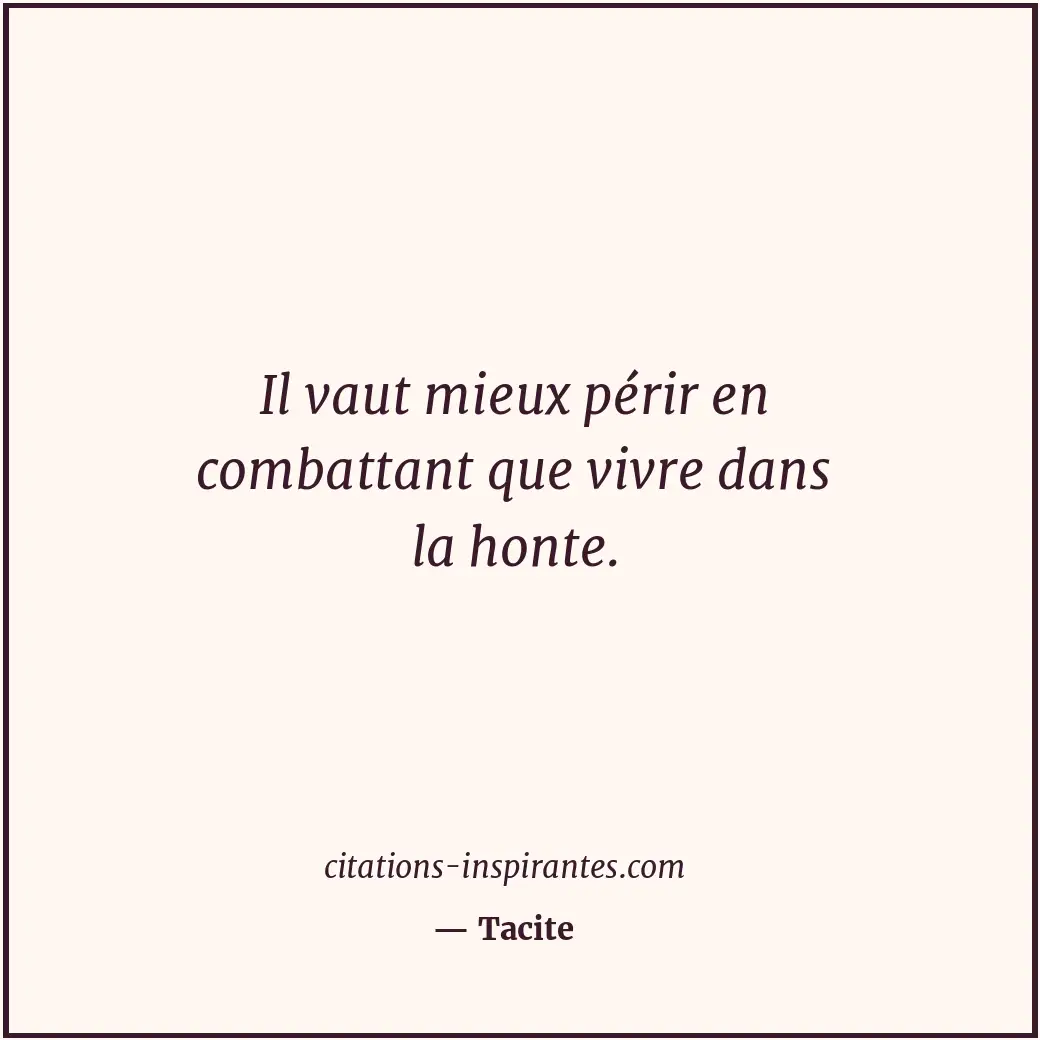 Citation de Tacite