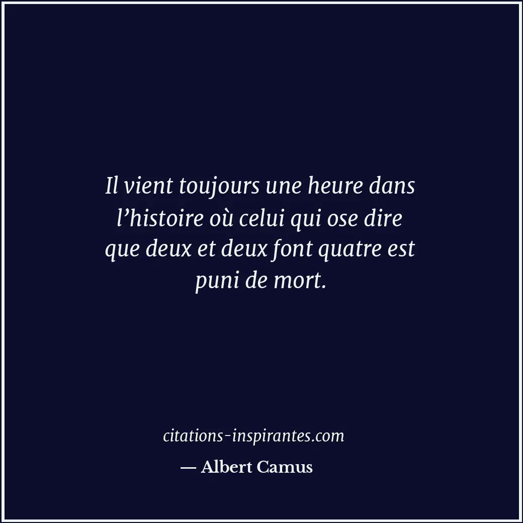 Citation de Albert Camus