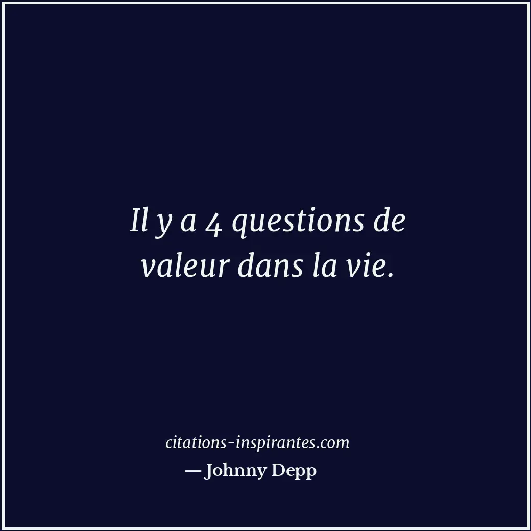 Citation de Johnny Depp