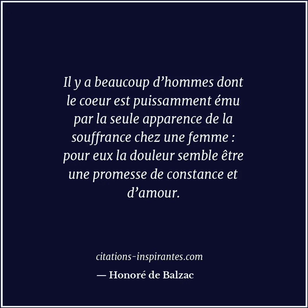Citation de Honoré de Balzac