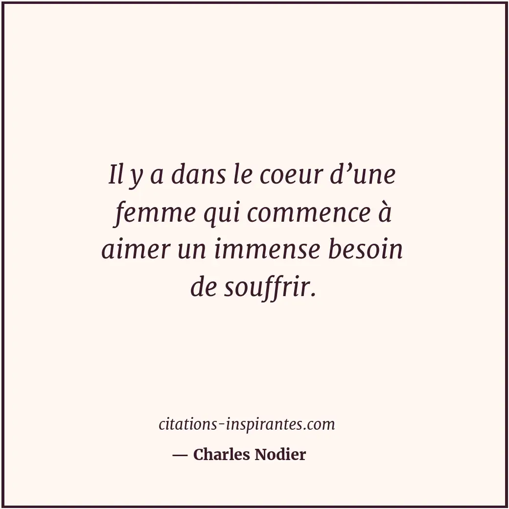Citation de Charles Nodier