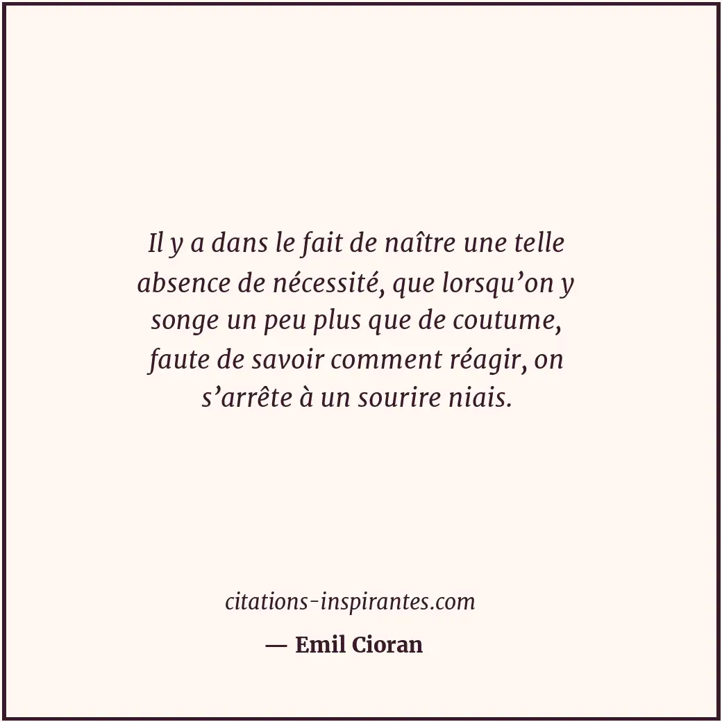 Citation de Emil Cioran
