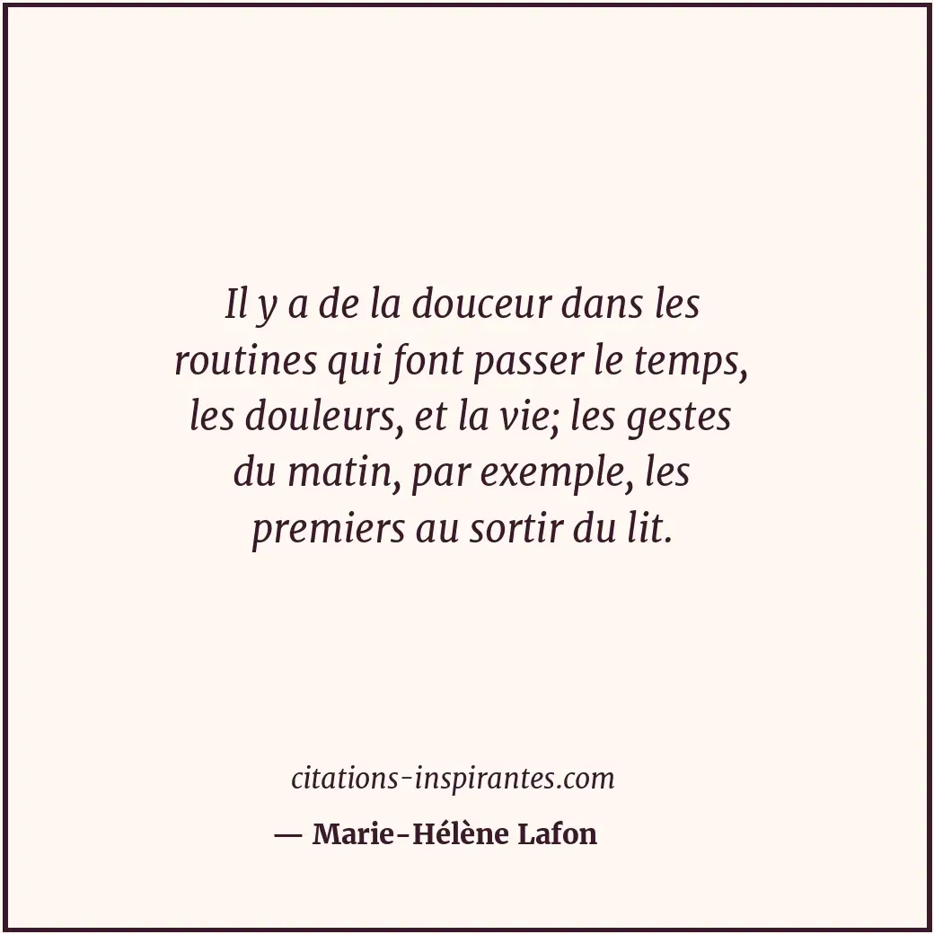 Citation de Marie-Hélène Lafon