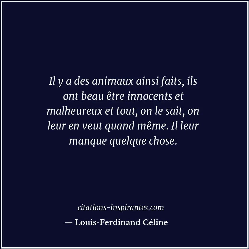 Citation de Louis-Ferdinand Céline