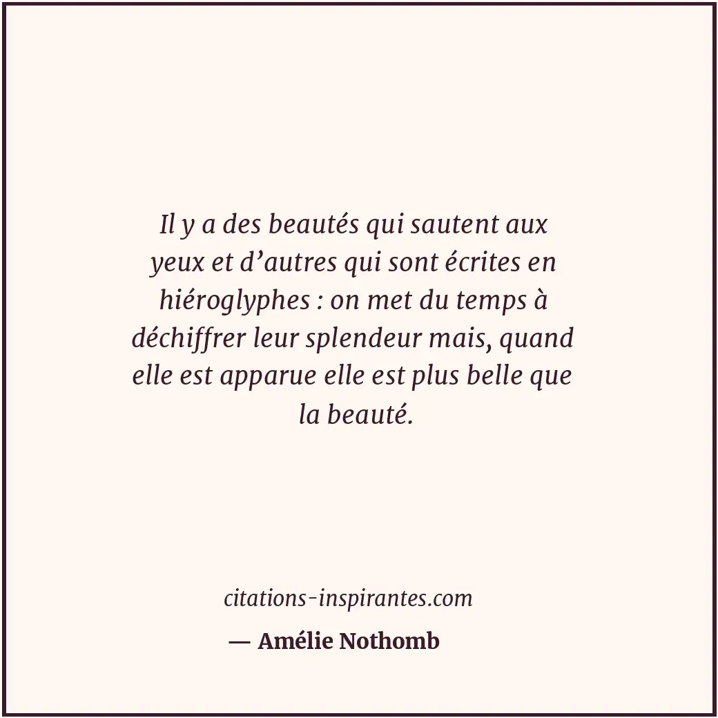 Citation de Amélie Nothomb