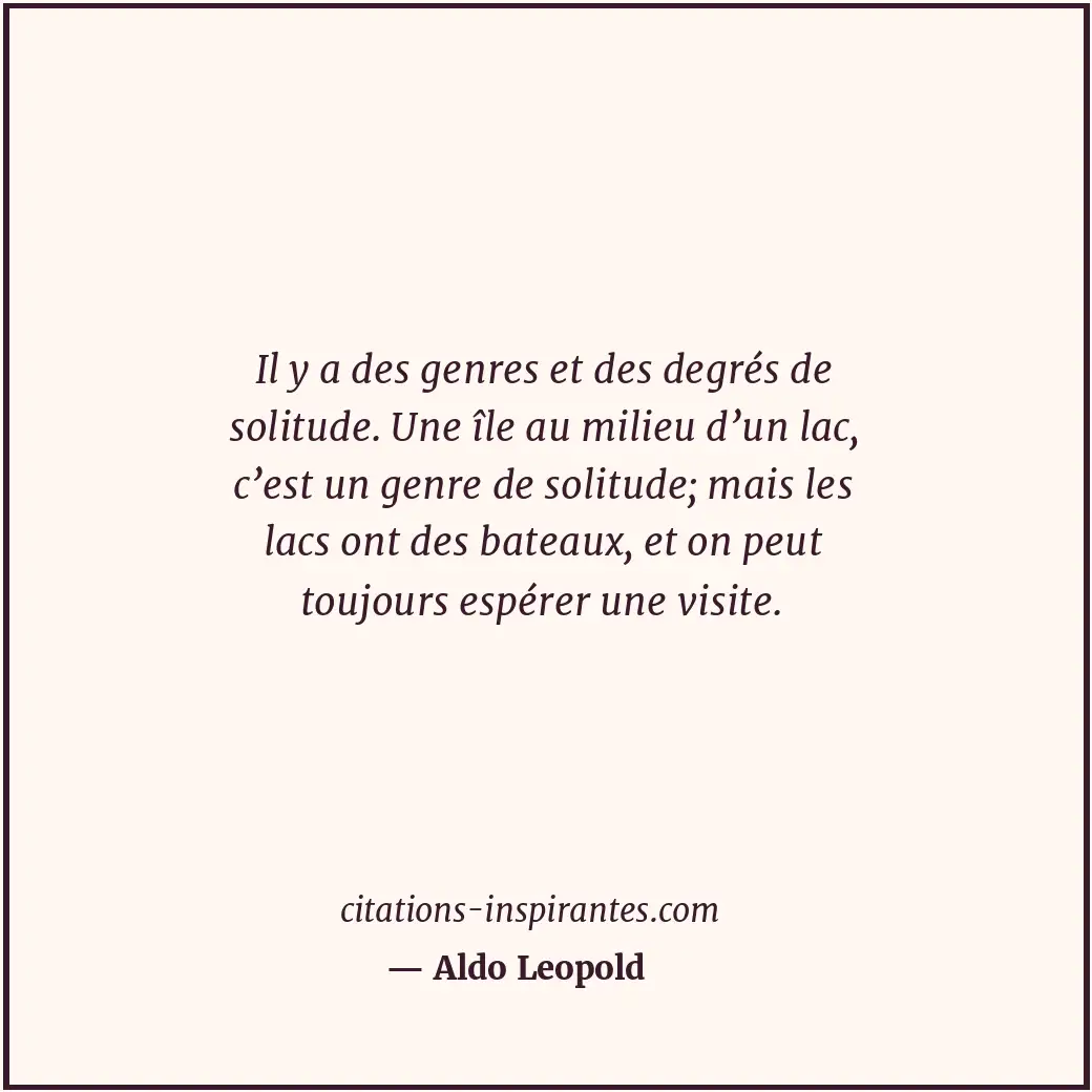 Citation de Aldo Leopold