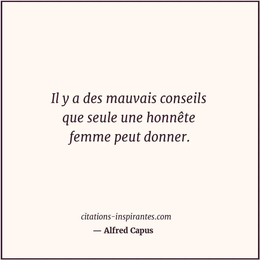 Citation de Alfred Capus