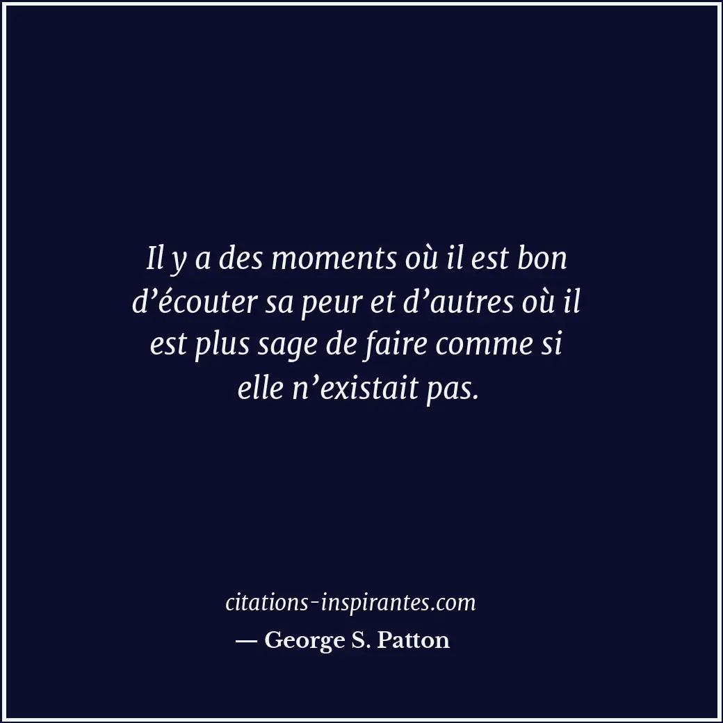 Citation de George S. Patton