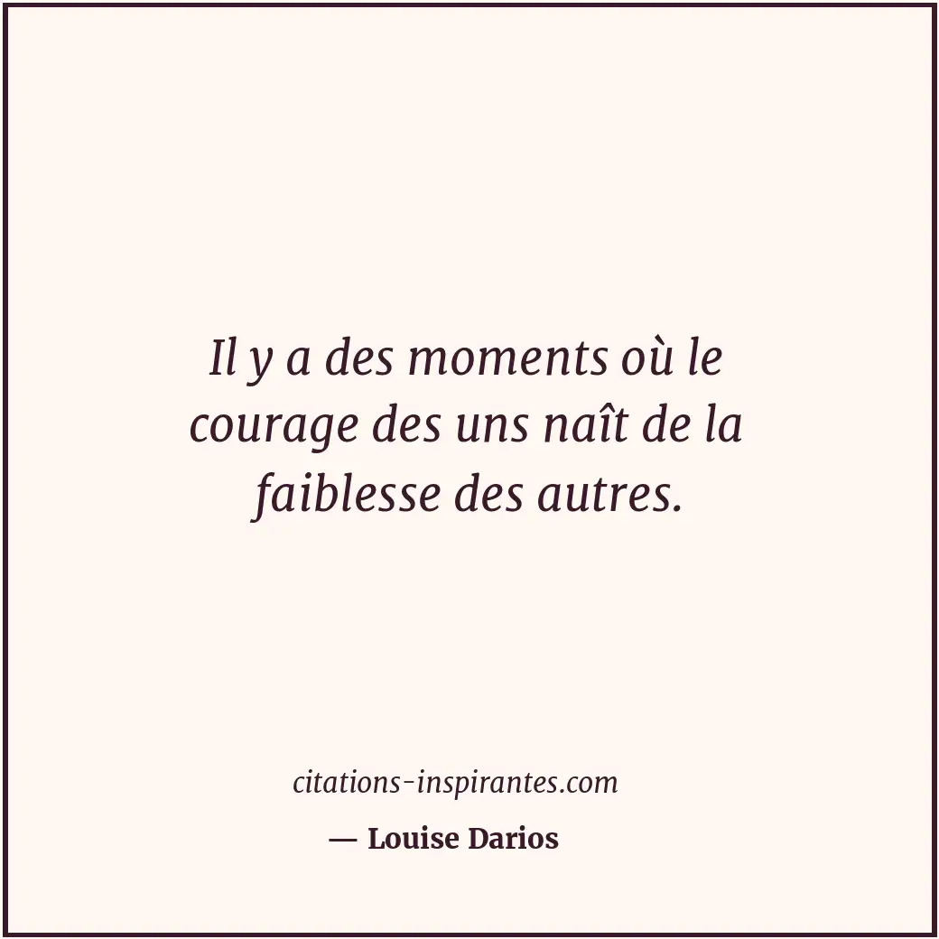 Citation de Louise Darios