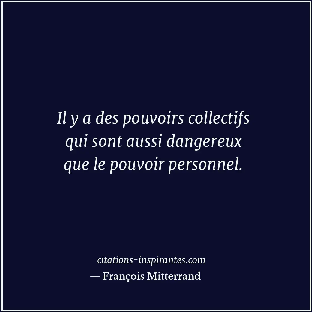 Citation de François Mitterrand