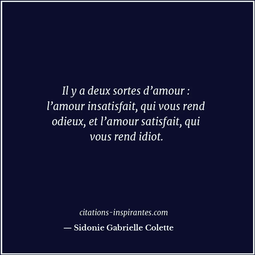 Citation de Sidonie Gabrielle Colette