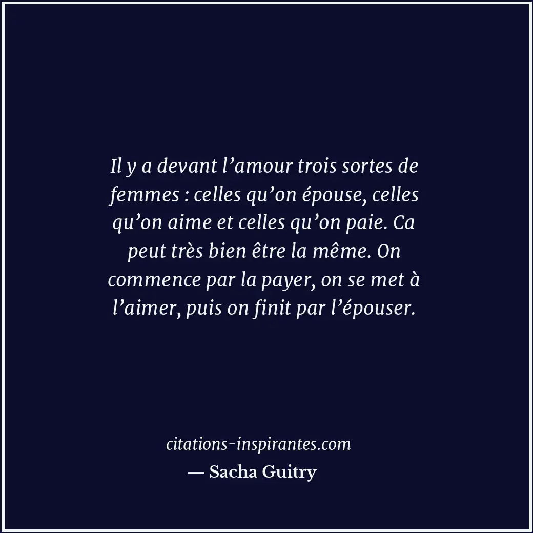 Citation de Sacha Guitry