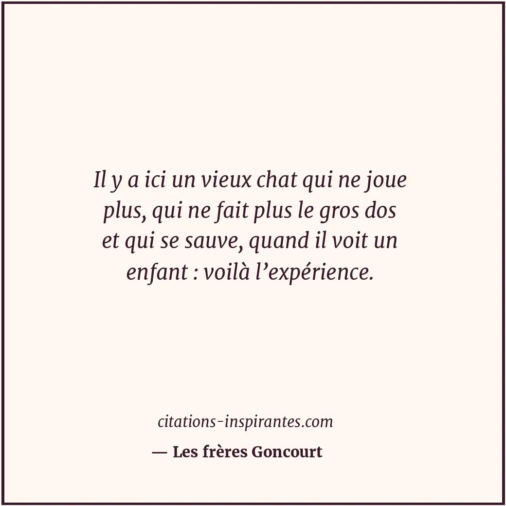 Citation de Les frères Goncourt
