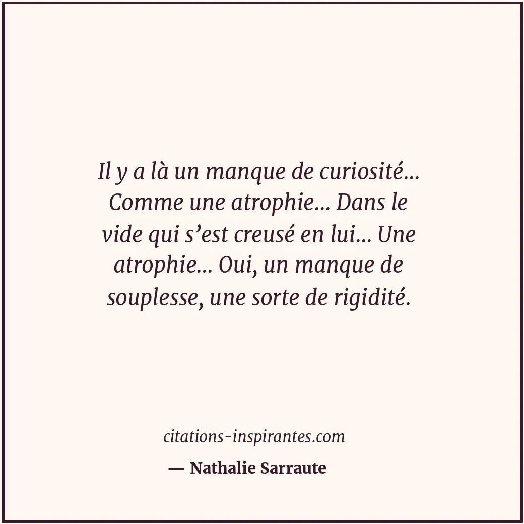 Citation de Nathalie Sarraute