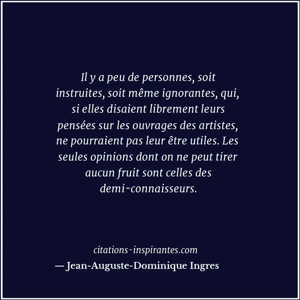 Citation de Jean-Auguste-Dominique Ingres