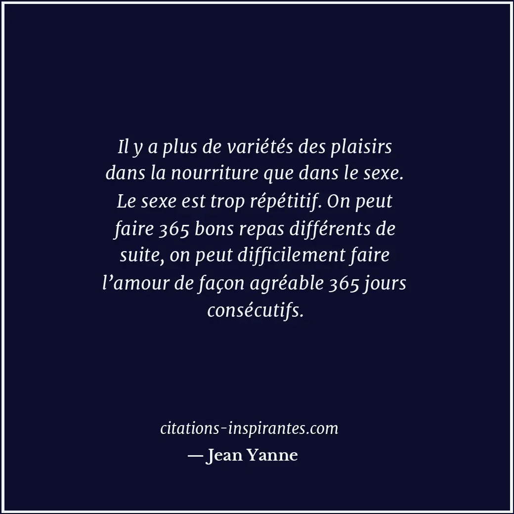 Citation de Jean Yanne