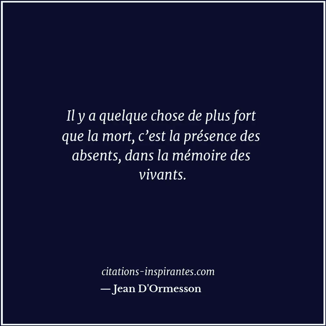 Citation de Jean D'Ormesson