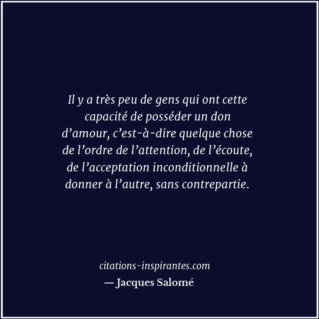 Citation de Jacques Salomé