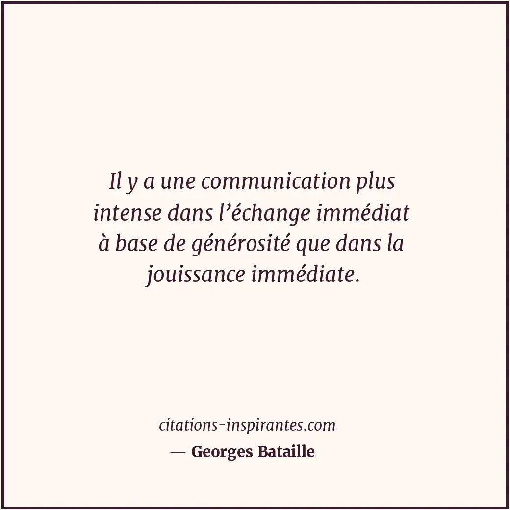 Citation de Georges Bataille