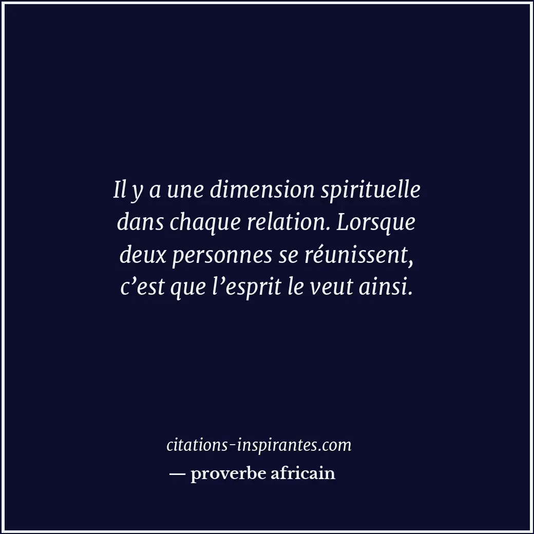 Citation de proverbe africain